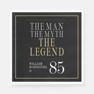 De Man De Mythe De Legende 85ste Verjaardag Servet