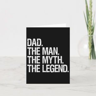 De Man De Mythe De Legende Grappig Vaders Cadeau Kaart