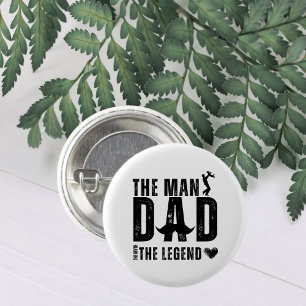De Man De Mythe De Legende PAPA Cool Vaderdag Ronde Button 3,2 Cm