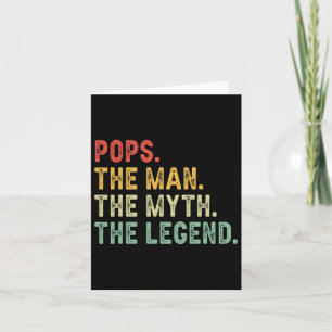 De Man De Mythe De Legende Vaderdag Cadeau Grootva Kaart