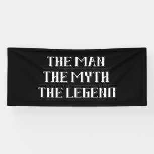 De Man, De Mythe, De Legende Verjaardagsbanner Spandoek