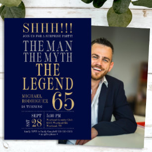 De Man De Mythe De Legende Verrassende 65e Verjaar Kaart