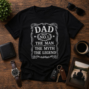 De Man De Mythe De Legende Vintage vaderdag T-shirt
