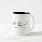 De man deed het Mok van de echte misdaad (Voorkant rechts)