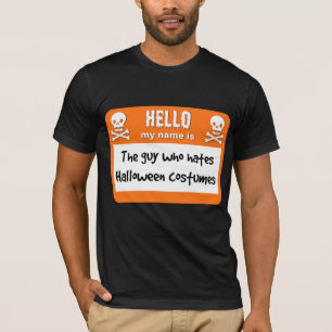 De man die een hekel heeft aan Halloween kostuums T-shirt