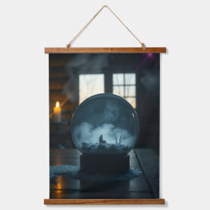 De Man in de Bol – Mystieke Surrealistische Wand T Hangend Wandkleed