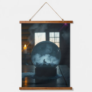 De Man in de Bol – Mystieke Surrealistische Wand T Hangend Wandkleed