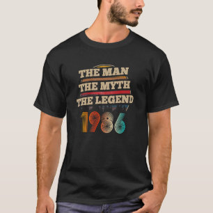 De Man Myth Legend 1986 36th B Day gedurende 36 ja T-shirt