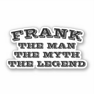 De man myth legende aangepaste naam vinyl sticker