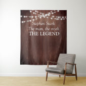 De Man Mythe Legende Verjaardag Houten Kerstring L Wandkleed (In situ)