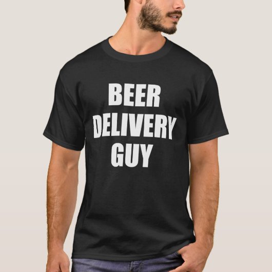 De man van de levering van Beer T-shirt (Voorkant)