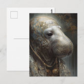De Manatee Briefkaart (Voorkant / Achterkant)