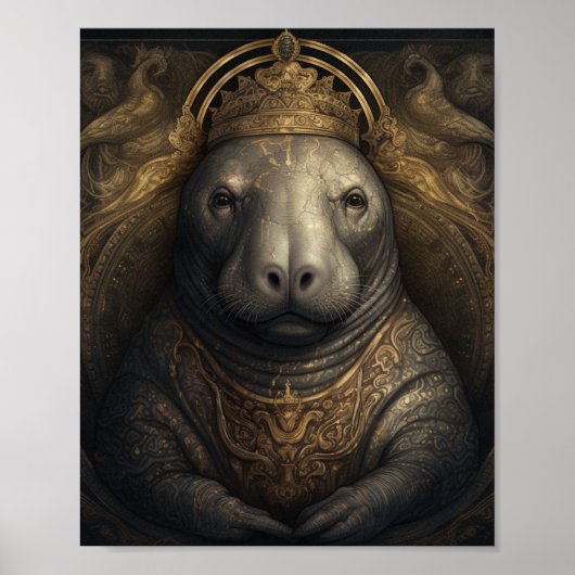 De Manatee King Poster (Voorkant)