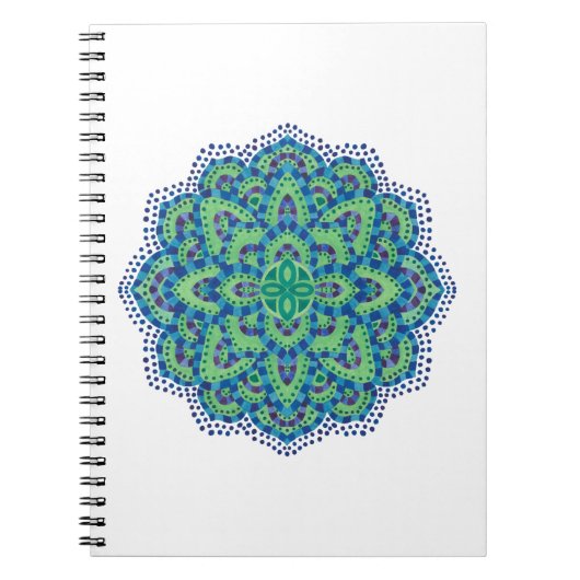 De Mandala-Cool Emerald Notitieboek (Voorkant)