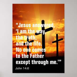 De manier waarop de waarheid en het leven bijbel v poster