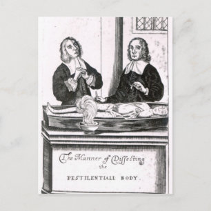 De manier waarop het lichaam wordt verwijderd briefkaart