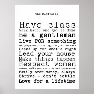 De MANifesto Poster