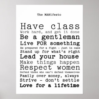 De MANifesto Poster