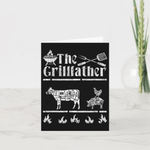 De Mannen Grillfather rookt die BBQ grappig Kaart