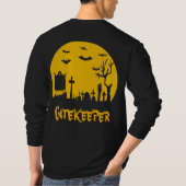 De Mannen hoes van de Halloween-poortwachter T-shirt (Achterkant)