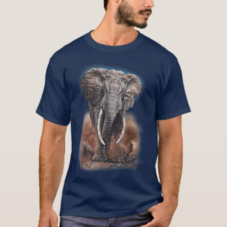 De Mannen olifant in het gebergte T-shirt