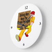 De Mannen van de levering hebben de grootste pakke Grote Klok (Hoek)