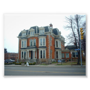 De Mansie op Delaware Avenue in Buffalo NY Foto Afdruk