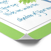 De Manuscript, psalm 17:8 onder Uw Wing Poster (Hoek)