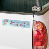De Manx Cat Bumpersticker (Op Truck)