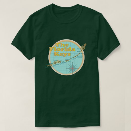 De map Florida Keys T-shirt (Design voorkant)