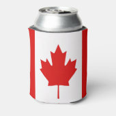 De Maple Leaf-vlag van Canada Blikjeskoeler (Blikje Achterkant)