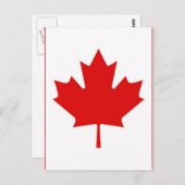 De Maple Leaf-vlag van Canada Briefkaart (Voorkant / Achterkant)