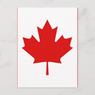 De Maple Leaf-vlag van Canada Briefkaart