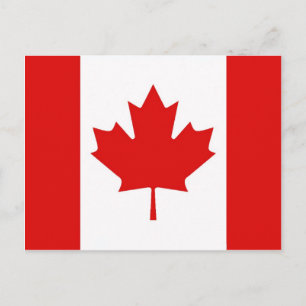 De Maple Leaf-vlag van Canada Briefkaart