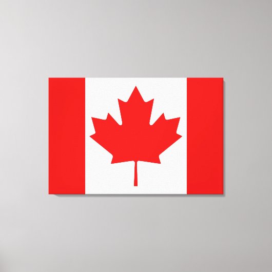 De Maple Leaf-vlag van Canada Canvas Afdruk (Voorkant)