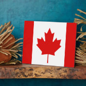 De Maple Leaf-vlag van Canada Fotoplaat (Zijkant)