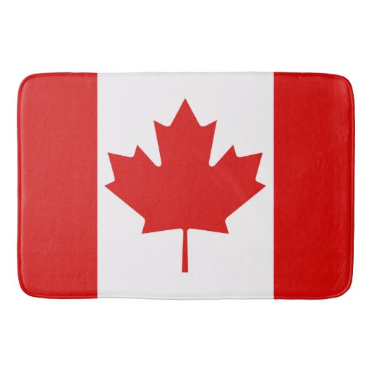 De Maple Leaf vlag van Canada groot Badmat (Voorkant)