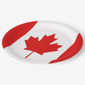 De Maple Leaf-vlag van Canada Papieren Bordje (Gekanteld)
