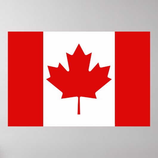 De Maple Leaf-vlag van Canada Poster (Voorkant)