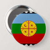de Mapuches, Chili Ronde Button 4,0 Cm (Voorkant /achterkant)