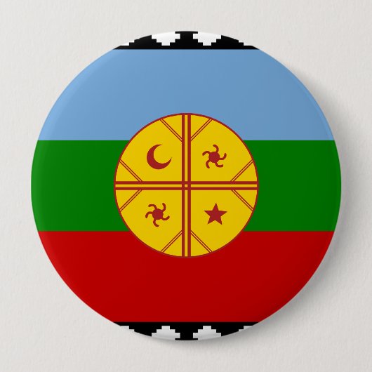 de Mapuches, Chili Ronde Button 4,0 Cm (Voorkant)