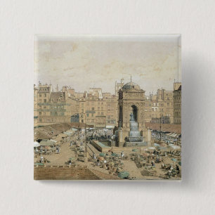 De Marche aux Innocents Vierkante Button 5,1 Cm