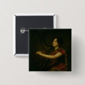 De Marchioness van Northampton Vierkante Button 5,1 Cm (Voorkant /achterkant)