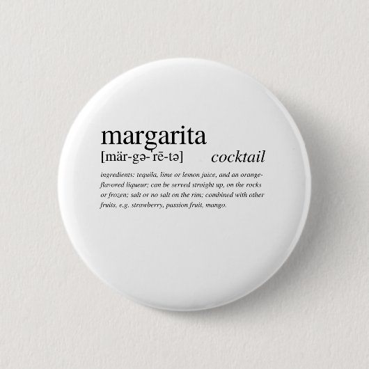 De Margarita - de perfecte tequila cocktail Ronde Button 5,7 Cm (Voorkant)