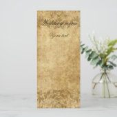 De mariage de parchemin menu vintage il était une (Debout devant)