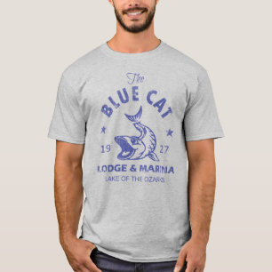 De marina Blauwe Kat Lodge T-shirt