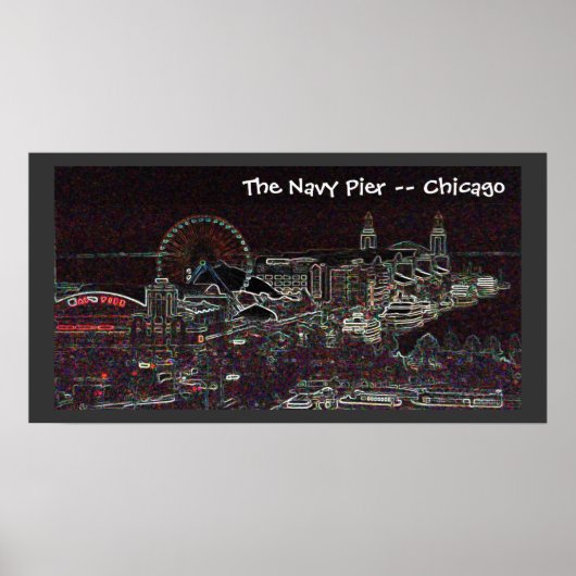 De marine pier - Chicago Poster (Voorkant)
