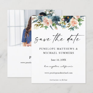 De marine van de begroting & Roze Floral sparen de
