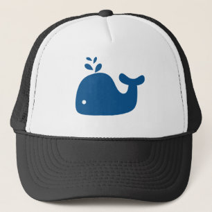 De marineblauwe Walvis van het Silhouet Trucker Pet