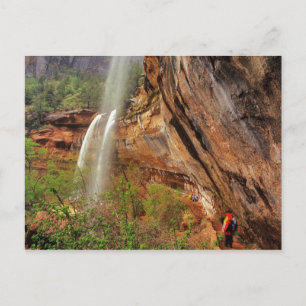 De marinepools volgen in Zion National Briefkaart